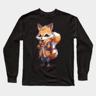 Raccoon Anime Long Sleeve T-Shirt